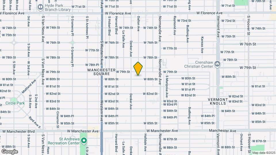 1533 W 80th St Map and Location Details