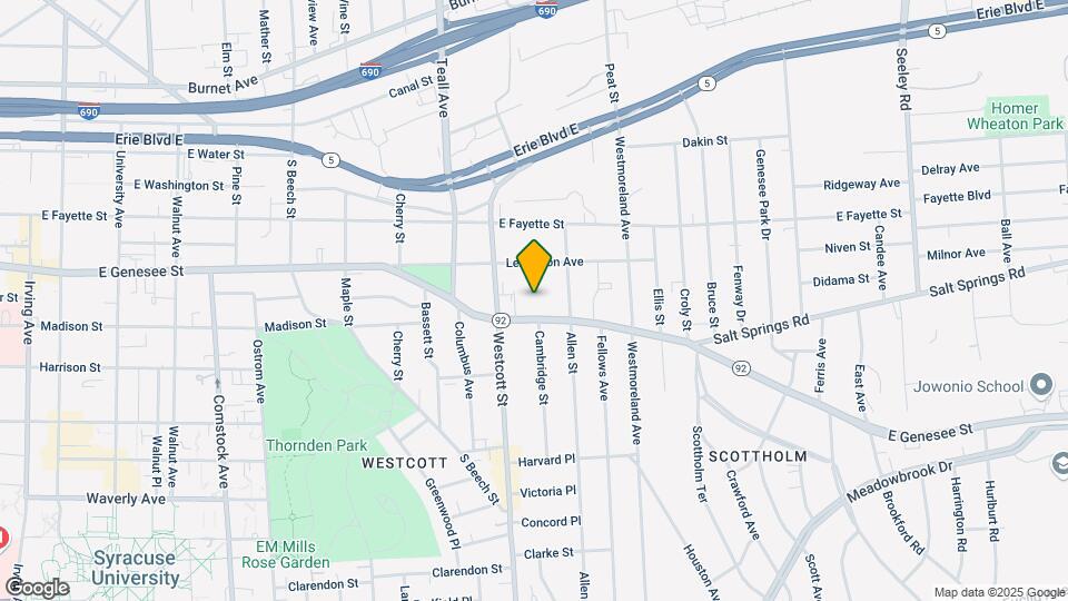 2035 E Genesee St Mapa y Detalles de la Ubicación