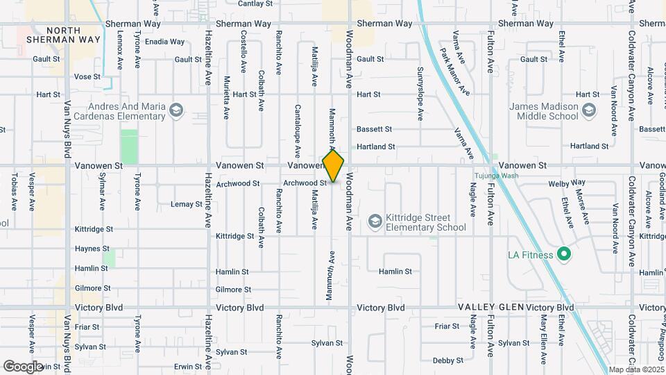 6724 Mammoth Ave Map and Location Details