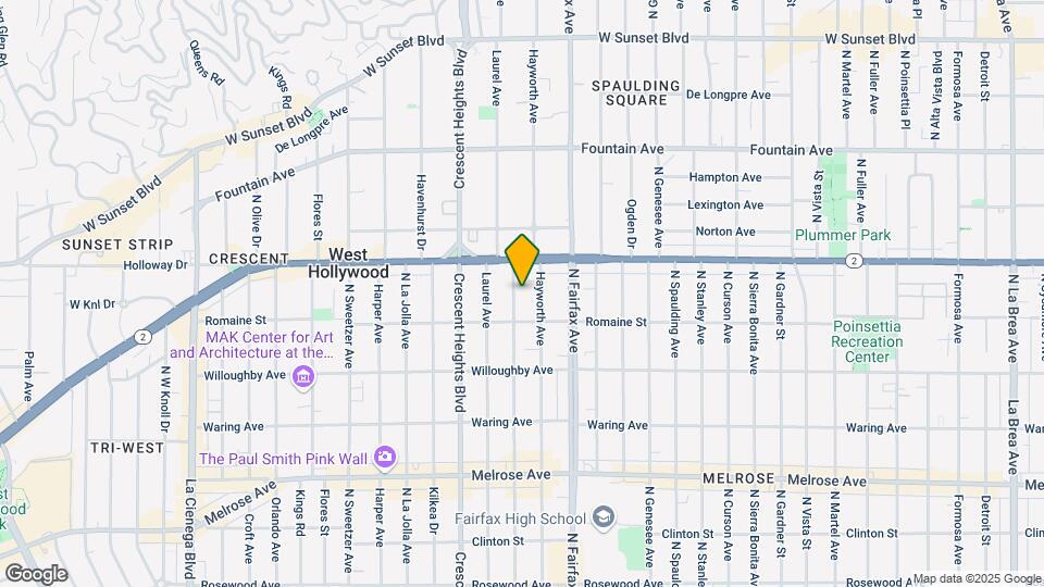 1030 N Edinburgh Ave Map and Location Details