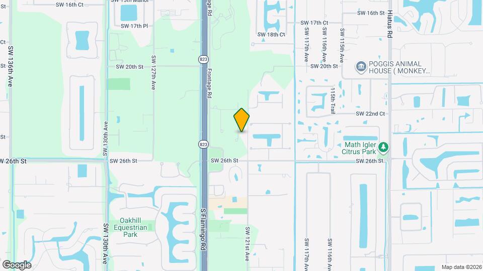 2440 SW 122nd Ter Mapa y Detalles de la Ubicación
