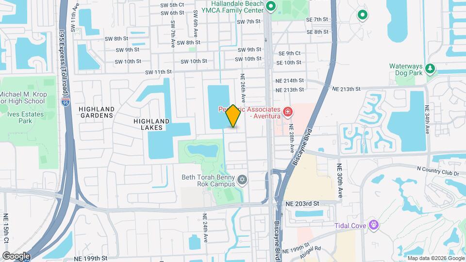 2531 NE 209th Terrace Map and Location Details