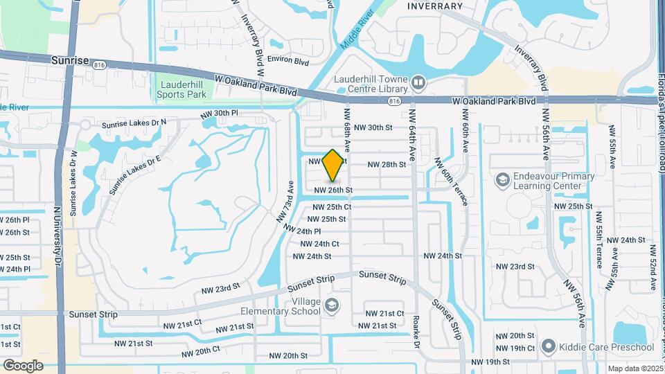 2600 NW 68th Way Map and Location Details