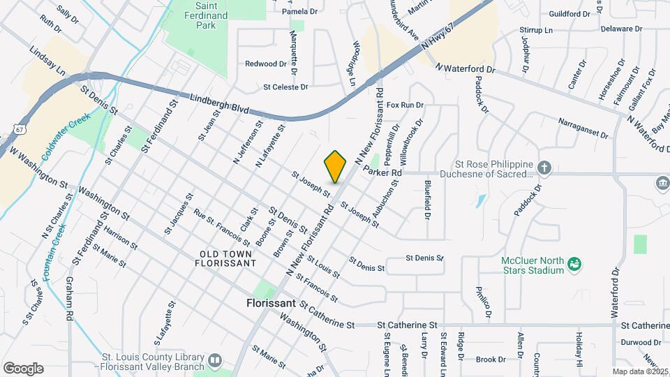 1045 N New Florissant Rd Mapa y Detalles de la Ubicación