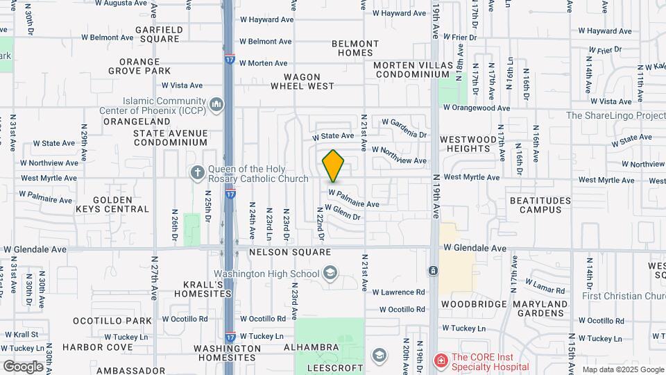 2202 W Palmaire Ave Map and Location Details