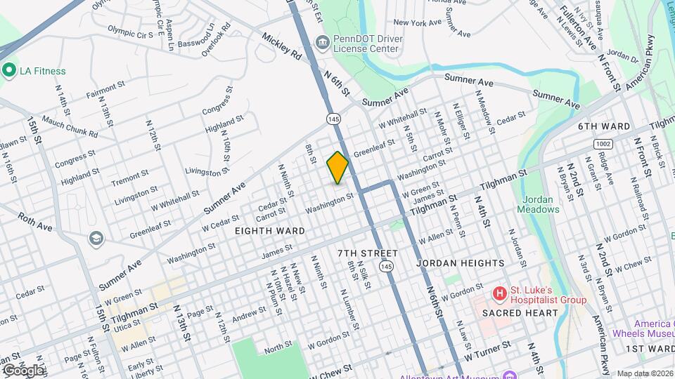 815 N Silk St Map and Location Details