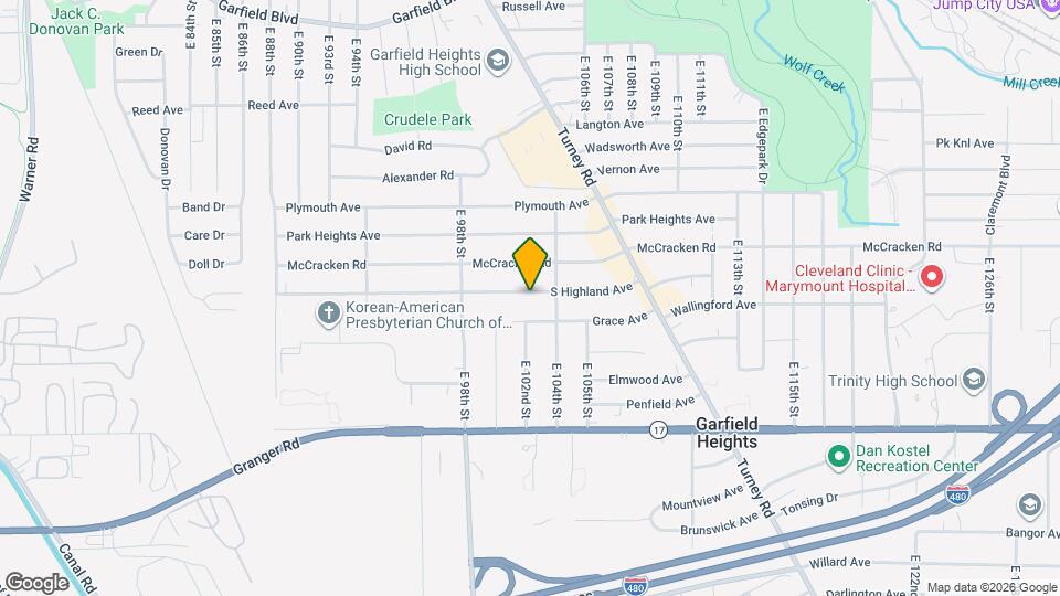 10204 S Highland Ave Map and Location Details