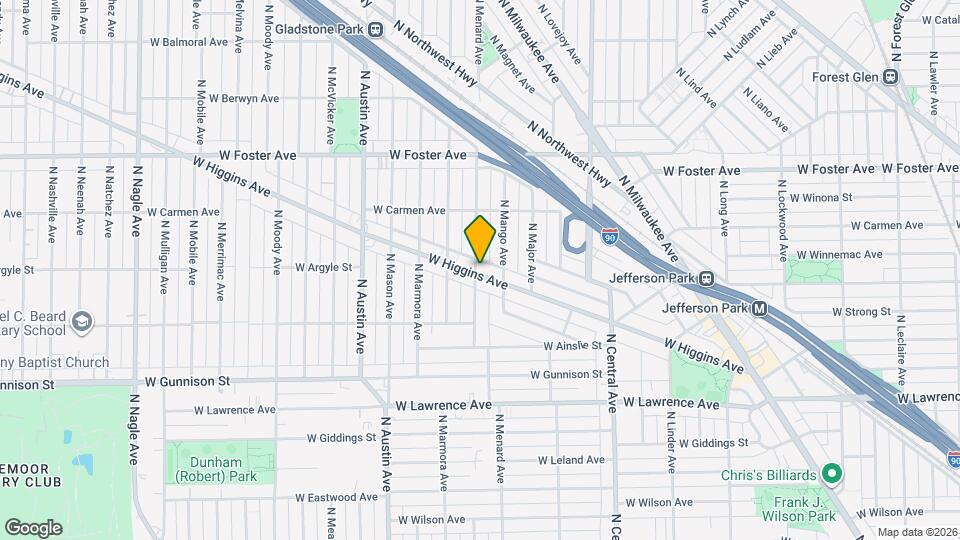 5772 W Higgins Ave, Unit 2 Mapa y Detalles de la Ubicación