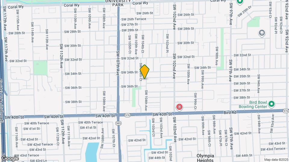 3520 SW 104th Ave Map and Location Details