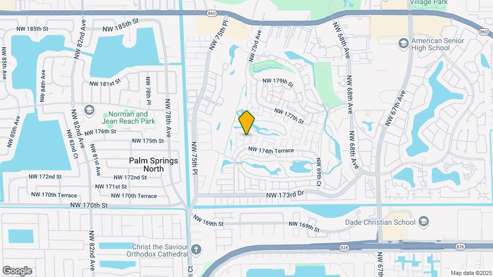 7337 NW 174th Terrace Map and Location Details