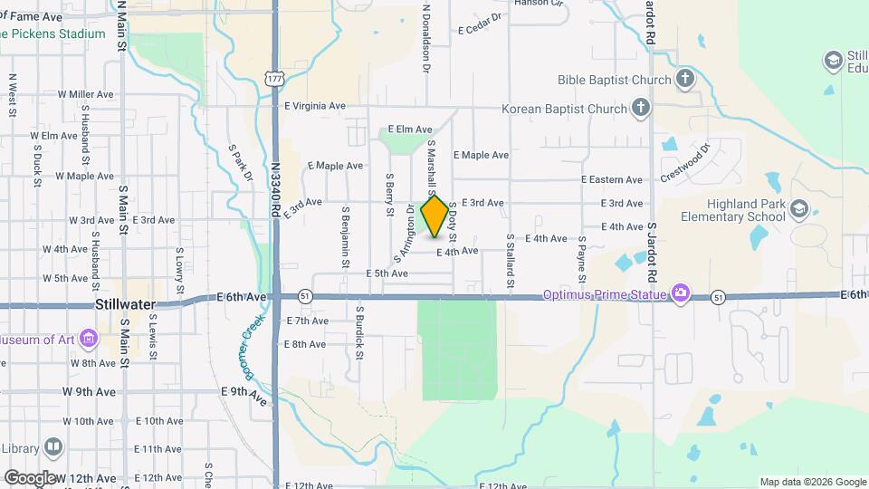 1202 E 4th Ave Map and Location Details