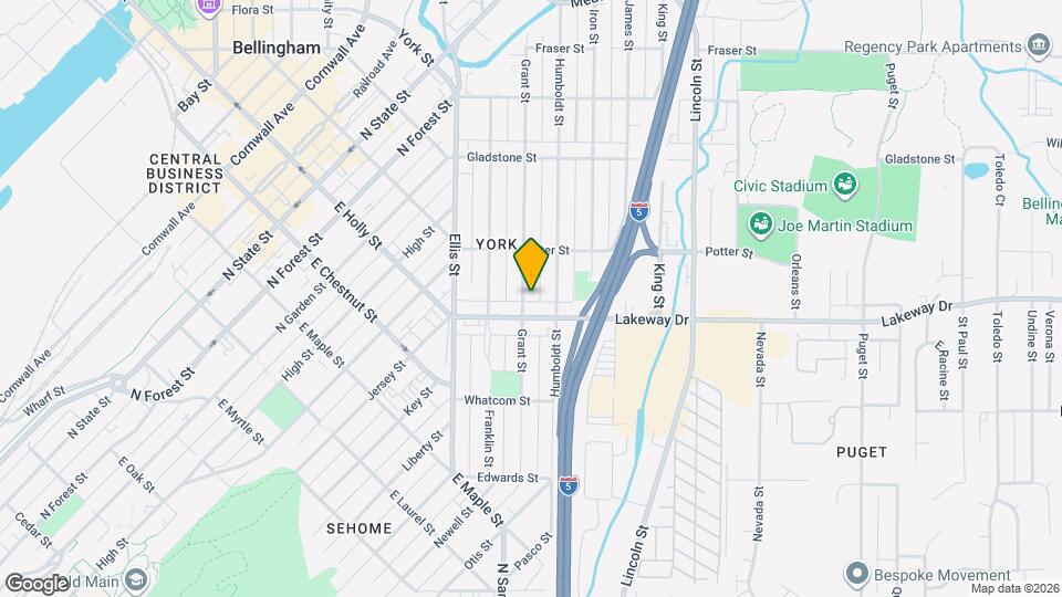 1310 Grant St Map and Location Details