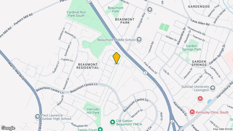 2116 Allegheny Way Map and Location Details