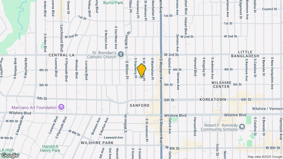 439 S St Andrews Pl Map and Location Details