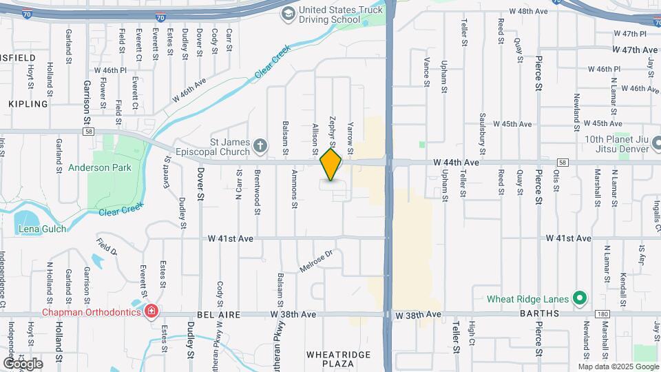 7849 W 43rd Pl Map and Location Details