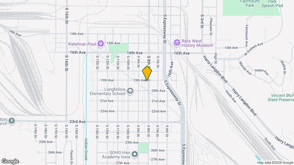 1904 S 8th St Map and Location Details