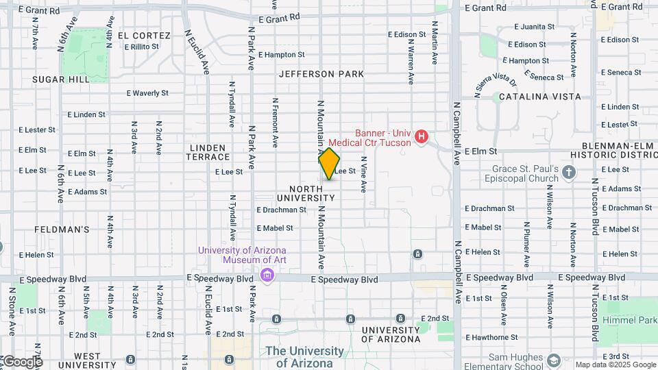 1315 E Adams St, Unit 1315 Map and Location Details