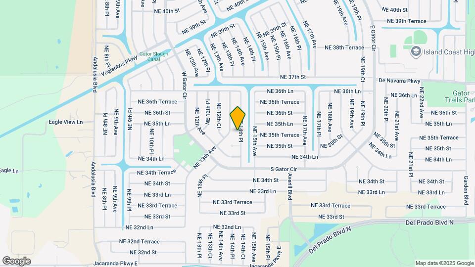 3514 NE 14th Pl Map and Location Details