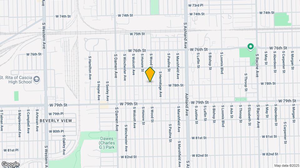 7758 S Wood St Mapa y Detalles de la Ubicación