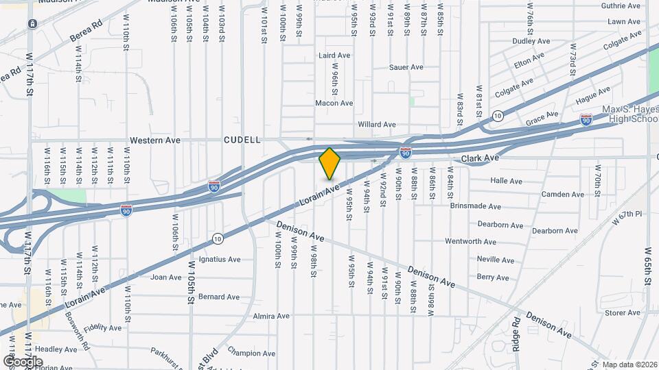 9704 Lorain Ave Map and Location Details