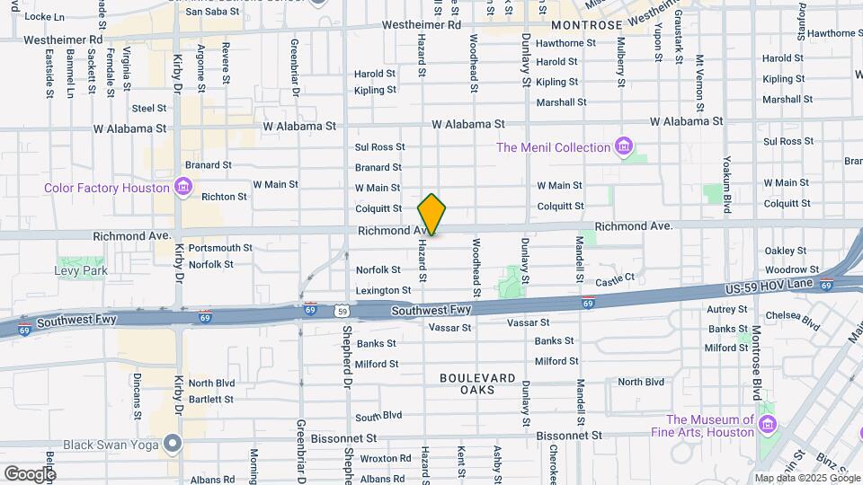 1850 Portsmouth St, Unit #D Mapa y Detalles de la Ubicación