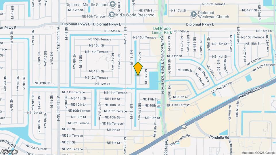 1214 NE 14th Ave Map and Location Details