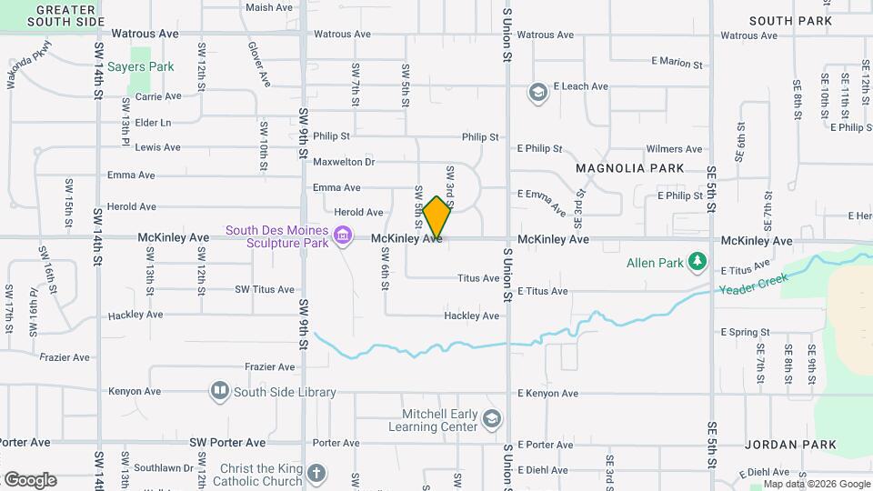 332 McKinley Ave Map and Location Details