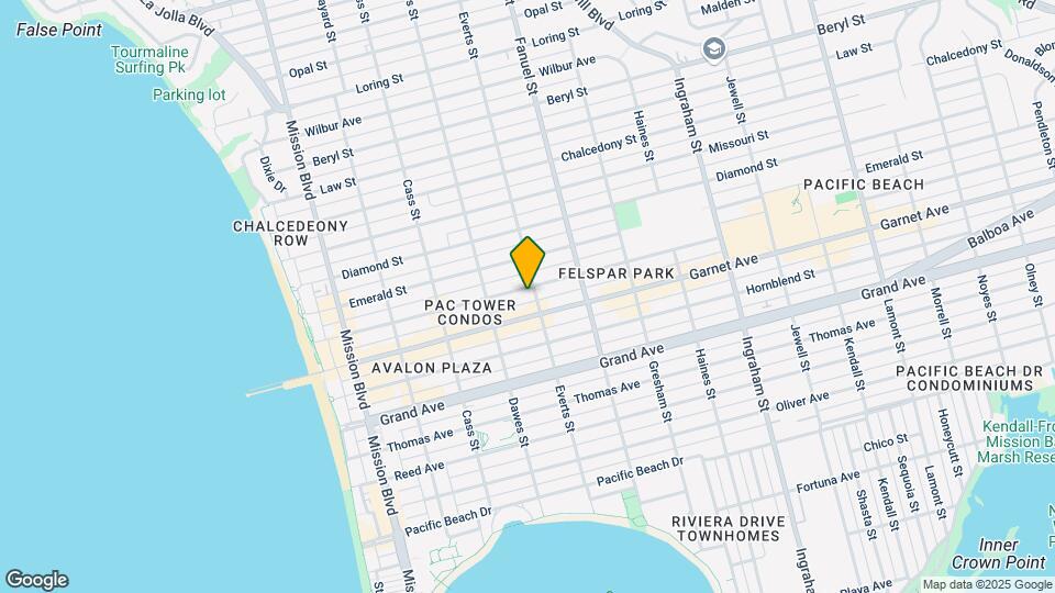 1171 Felspar St Map and Location Details