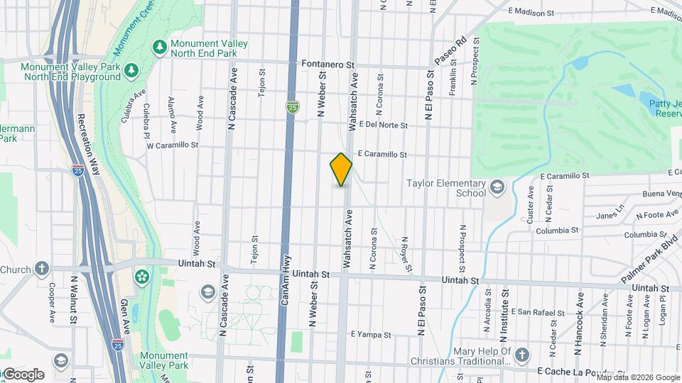 1420 N Wahsatch Ave, Unit Main Map and Location Details