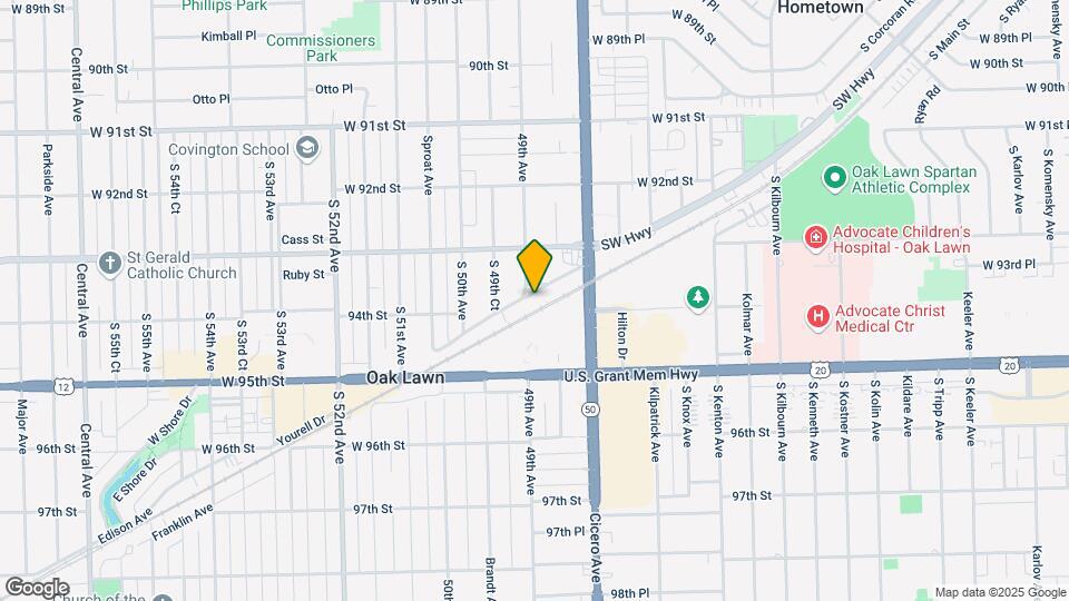 4849 W Columbus Dr Mapa y Detalles de la Ubicación