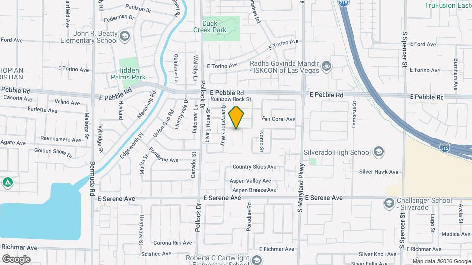 9092 Sandy Slate Way Mapa y Detalles de la Ubicación