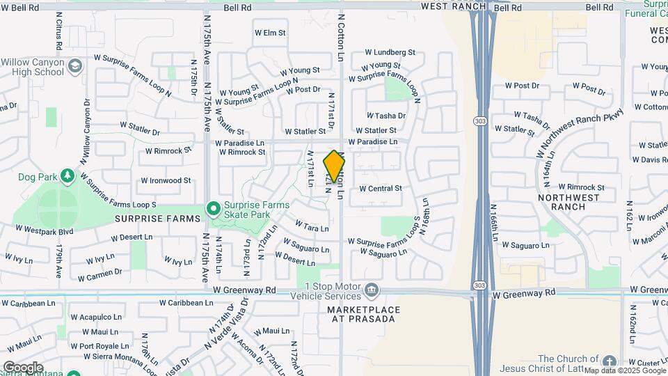 15927 N 171st Dr Mapa y Detalles de la Ubicación