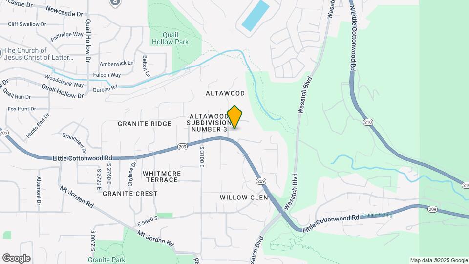 9501 S 3200 E Map and Location Details