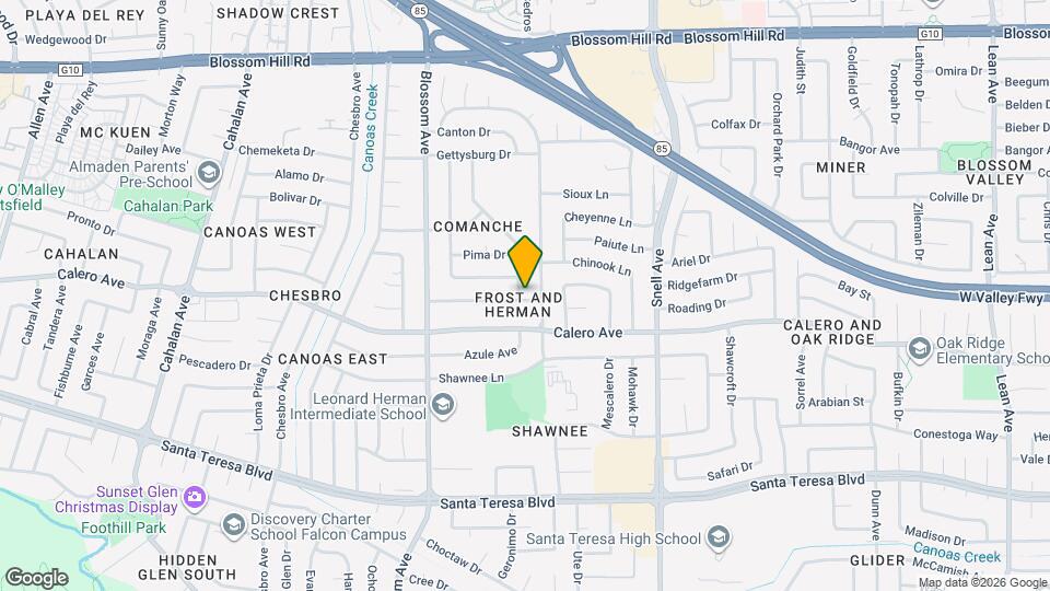 5846 Pontiac Dr Mapa y Detalles de la Ubicación