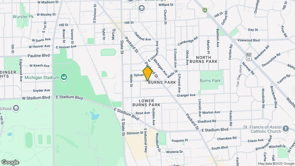 922 Dewey Ave Map and Location Details