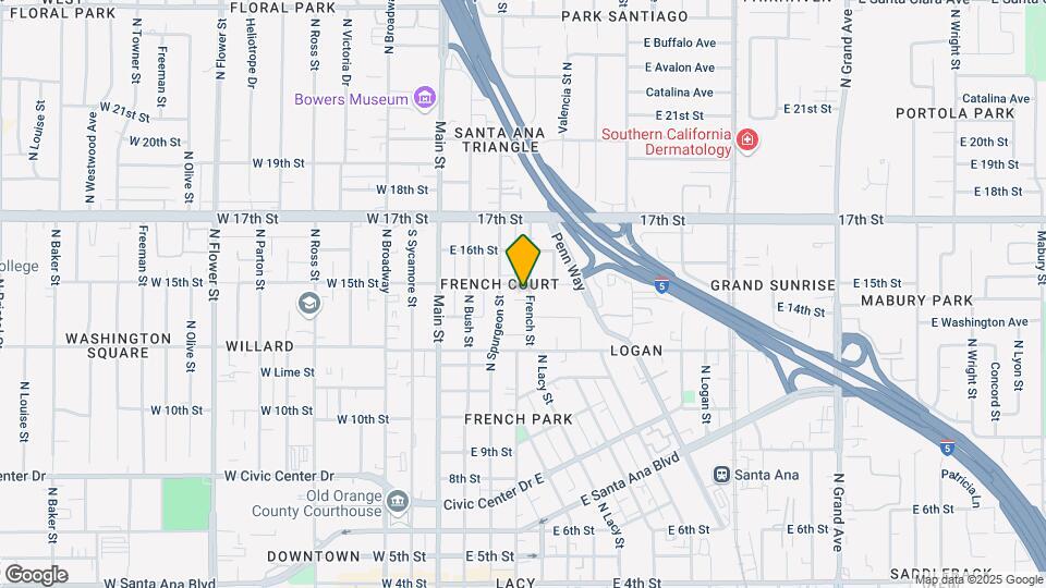 1424 N French St Map and Location Details