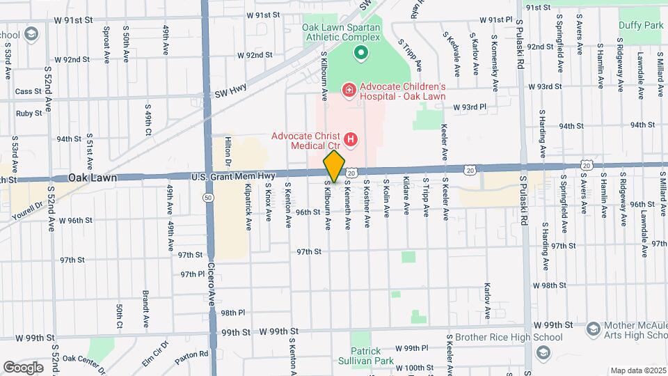 9521 S Kilbourn Ave, Unit 1 N Mapa y Detalles de la Ubicación