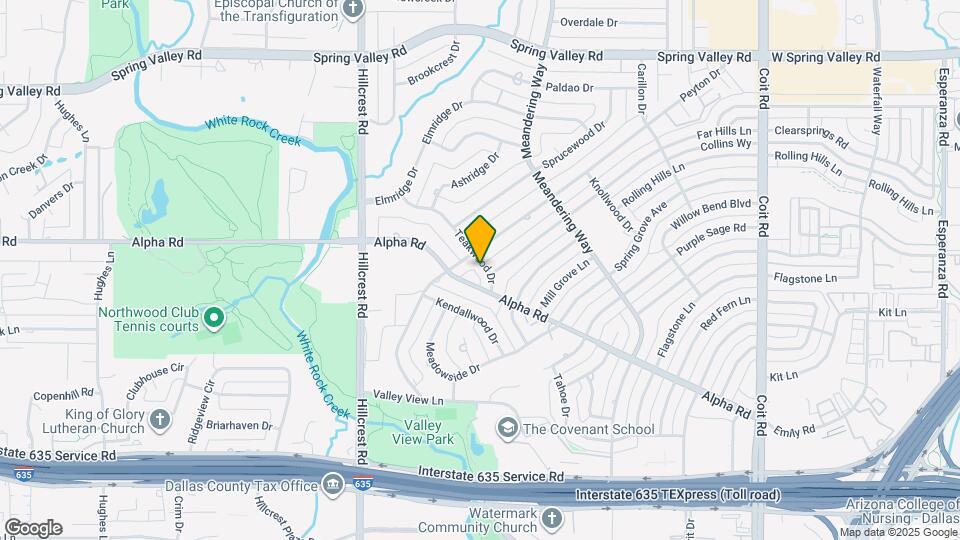 7120 Teakwood Dr Map and Location Details