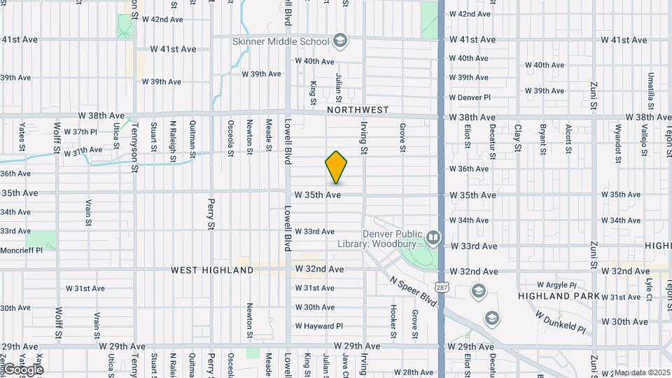 3371 W 35th Ave Map and Location Details