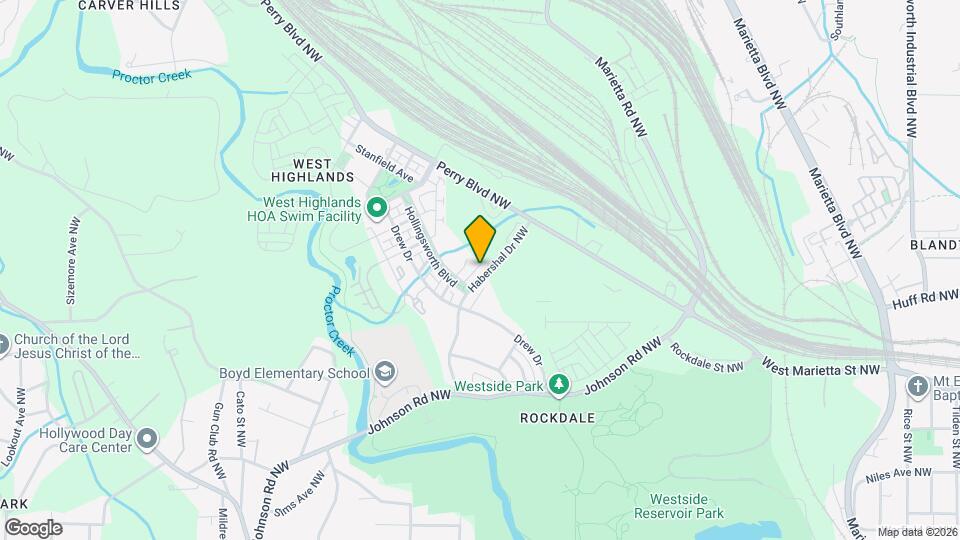 1668 Habershal Dr NW Map and Location Details