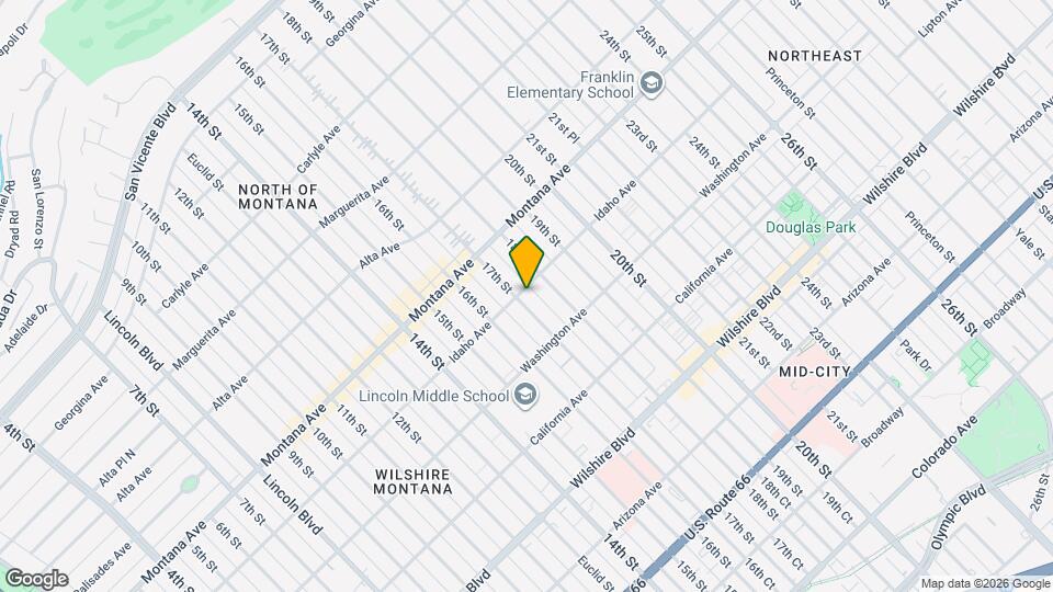 1702 Idaho Ave Map and Location Details