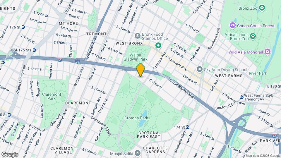 657 Crotona Park Map and Location Details
