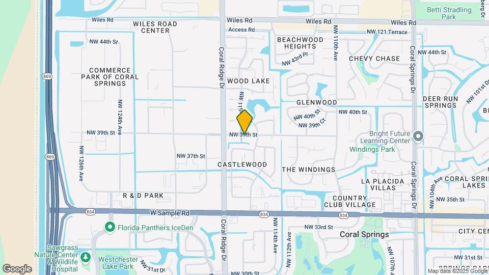 11582 NW 39th St Map and Location Details