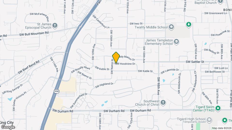 10460 SW Hoodview Dr Map and Location Details