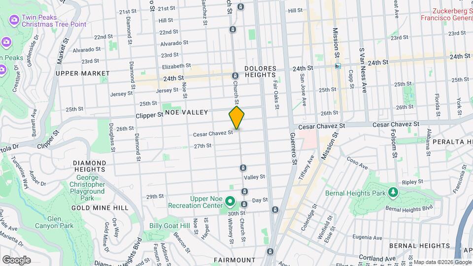 3901-3907 Cesar Chavez St Map and Location Details