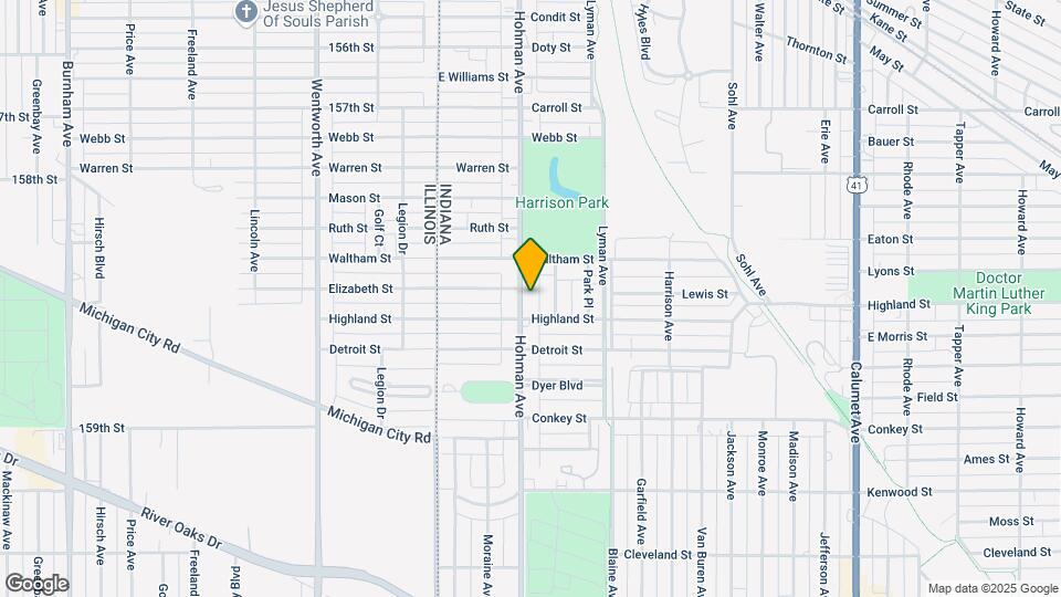 6007-6009 S Hohman Ave Map and Location Details