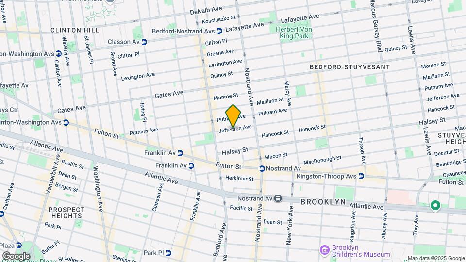 136 Jefferson Ave Mapa y Detalles de la Ubicación
