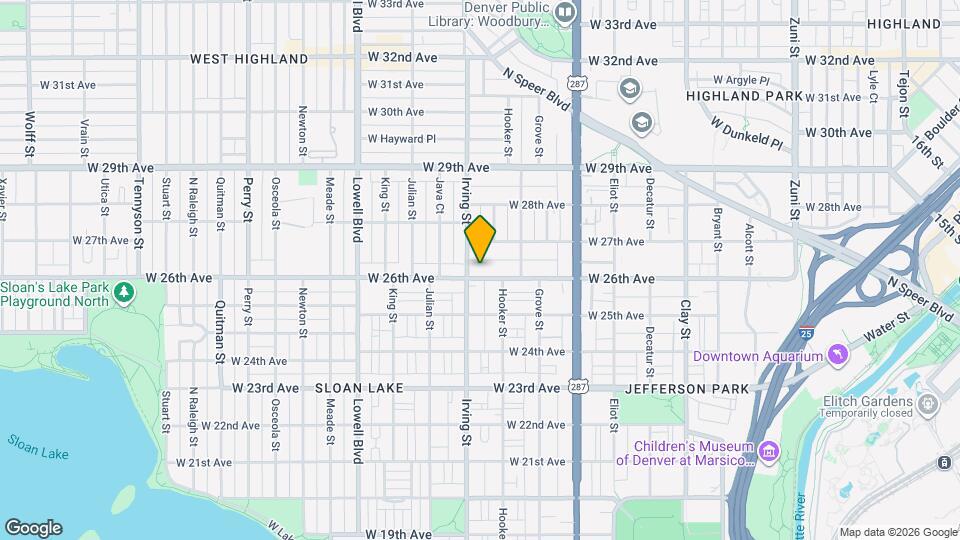 3221 W 26th Ave Map and Location Details