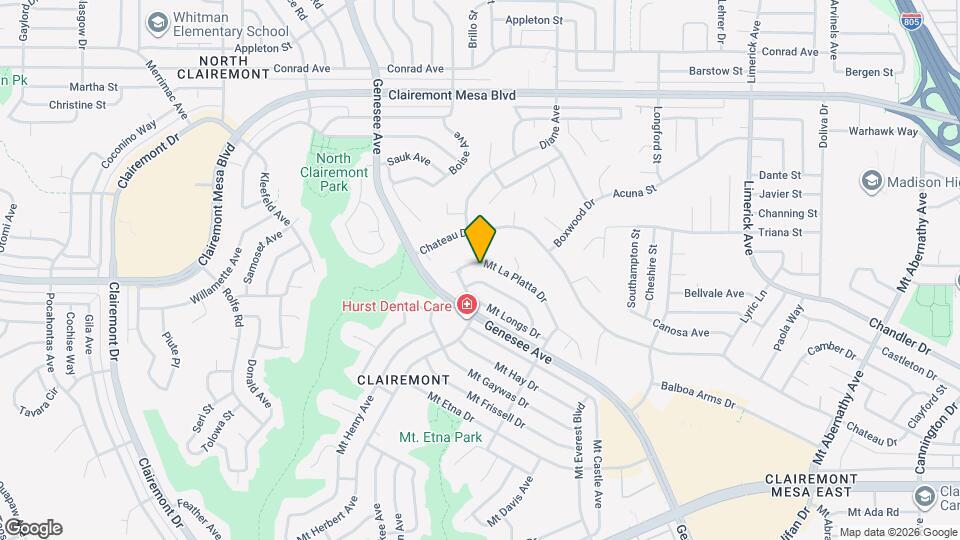 4675 Mt La Platta Dr Map and Location Details