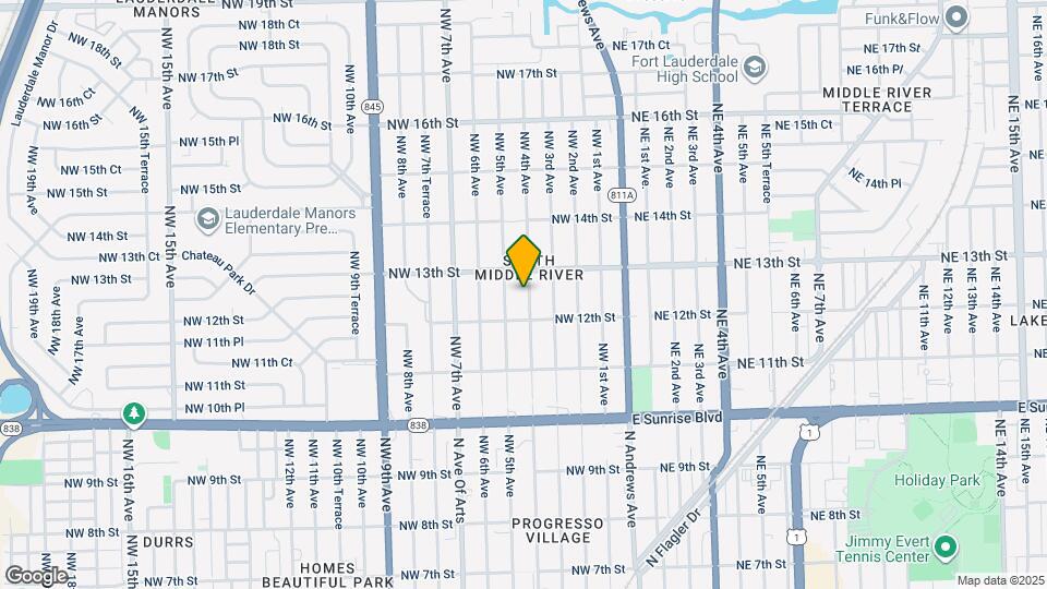 1225 NW 4th Ave Map and Location Details